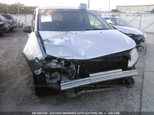 5FNRL5H64BB103074 - 2011 HONDA ODYSSEY EXL SILVER photo 6