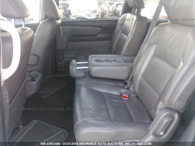 5FNRL5H64BB103074 - 2011 HONDA ODYSSEY EXL SILVER photo 8