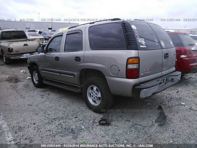 1GNEC13V13J298624 - 2003 CHEVROLET TAHOE C1500 TAN photo 3