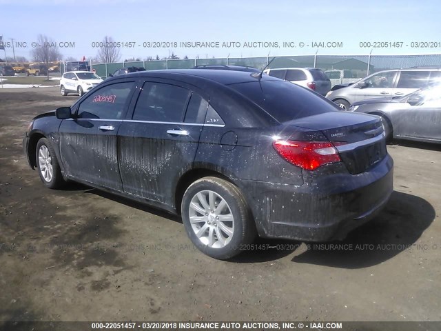 1C3CCBCG7EN112222 - 2014 CHRYSLER 200 LIMITED BLACK photo 3