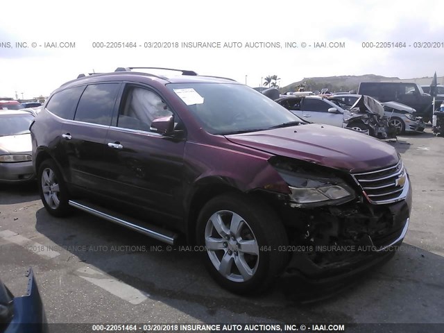 1GNKRGKD8HJ119600 - 2017 CHEVROLET TRAVERSE LT BURGUNDY photo 1