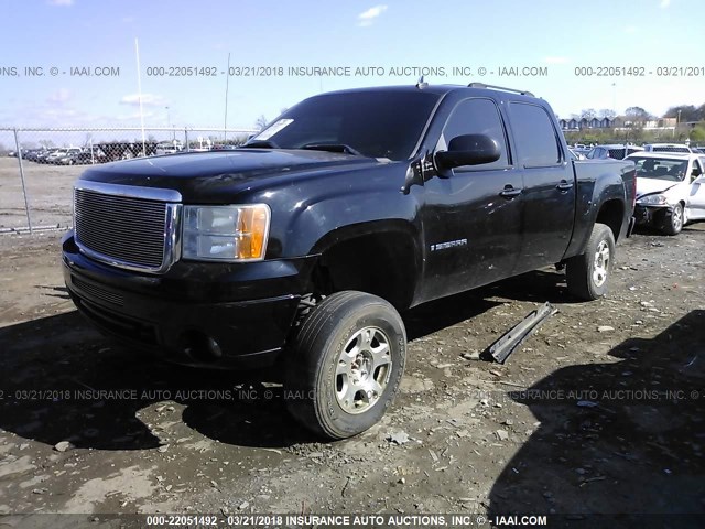 3GTEK13M77G553190 - 2007 GMC NEW SIERRA K1500 BLACK photo 2