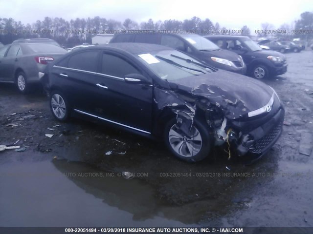 KMHEC4A49DA083557 - 2013 HYUNDAI SONATA HYBRID BLACK photo 1