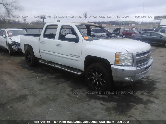 3GCPCSE07DG279572 - 2013 CHEVROLET SILVERADO C1500 LT WHITE photo 1