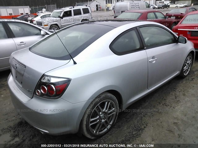 JTKDE3B71A0304026 - 2010 TOYOTA SCION TC 银色 照片 4
