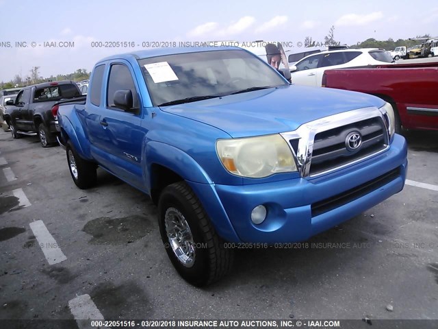 5TETU62N99Z592881 - 2009 TOYOTA TACOMA PRERUNNER ACCESS CAB BLUE photo 1