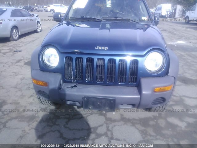 1J4GL48K34W152659 - 2004 JEEP LIBERTY SPORT Mavi foto 6