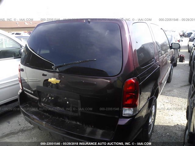 1GNDV23118D115723 - 2008 CHEVROLET UPLANDER LS Շագանակագույն լուսանկար 4