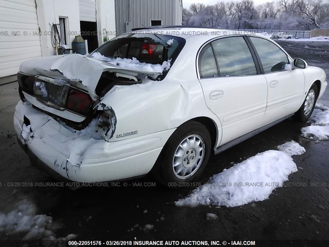 1G4HR54K02U272427 - 2002 BUICK LESABRE LIMITED WHITE photo 4