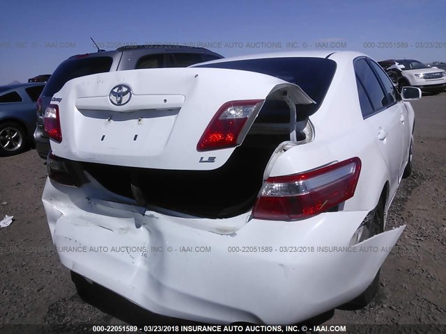 4T1BE46K79U855371 - 2009 TOYOTA CAMRY SE/LE/XLE WHITE photo 6