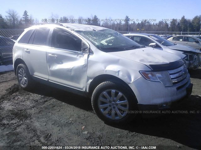 2FMDK4KC0ABB17695 - 2010 FORD EDGE LIMITED WHITE photo 1