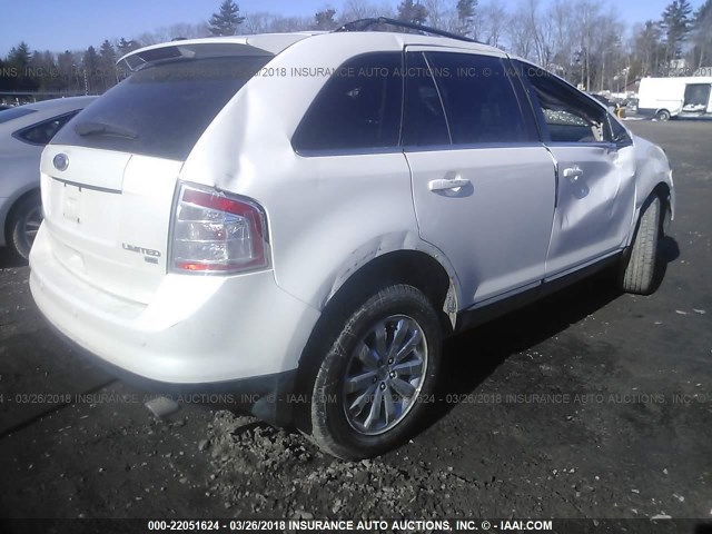 2FMDK4KC0ABB17695 - 2010 FORD EDGE LIMITED WHITE photo 4