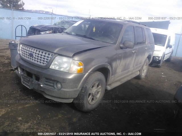 1FMDU75WX2UB28233 - 2002 FORD EXPLORER LIMITED ოქროსფერი ფოტო 2