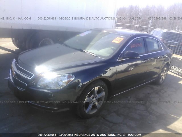 1G1ZC5E16BF213072 - 2011 CHEVROLET MALIBU 1LT 黑色 照片 2