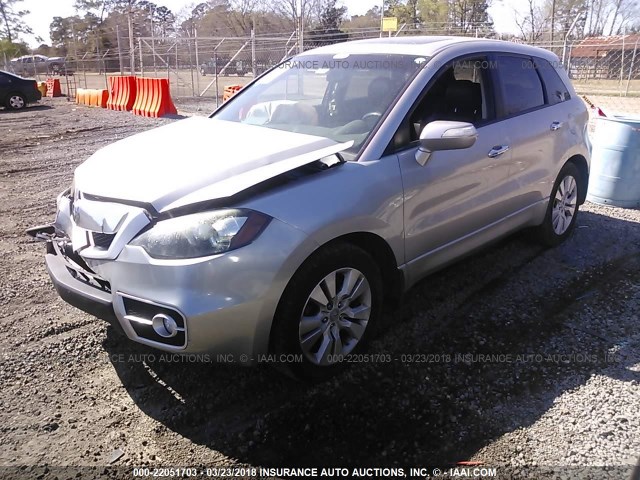 5J8TB1H23AA006293 - 2010 ACURA RDX GRAY photo 2