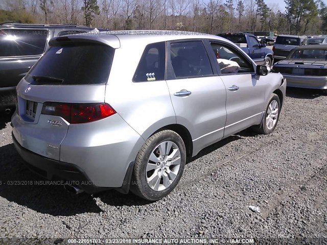 5J8TB1H23AA006293 - 2010 ACURA RDX GRAY photo 4