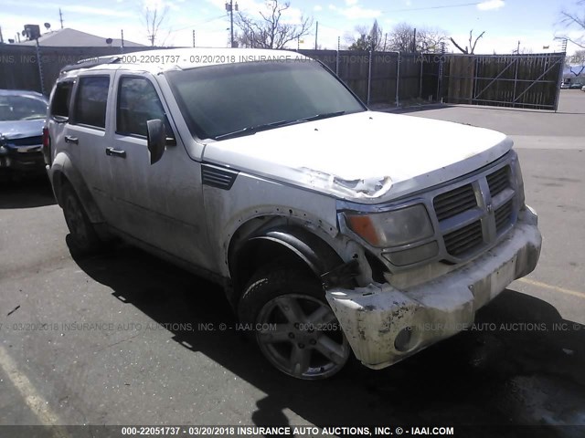 1D8GU58K27W557233 - 2007 DODGE NITRO SLT WHITE photo 1