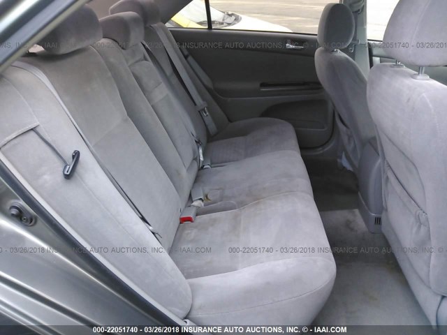 JTDBE32K953025219 - 2005 TOYOTA CAMRY LE/XLE/SE TAN photo 8