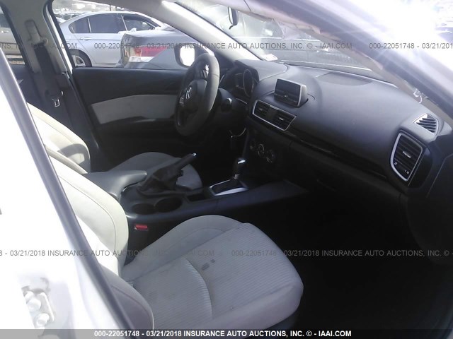 JM1BM1V77E1149774 - 2014 MAZDA 3 TOURING WHITE photo 5