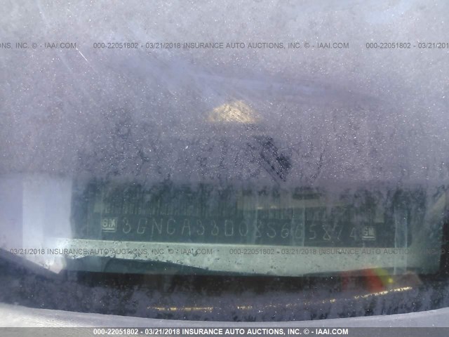 3GNCA33D08S665874 - 2008 CHEVROLET HHR LS SILVER photo 9