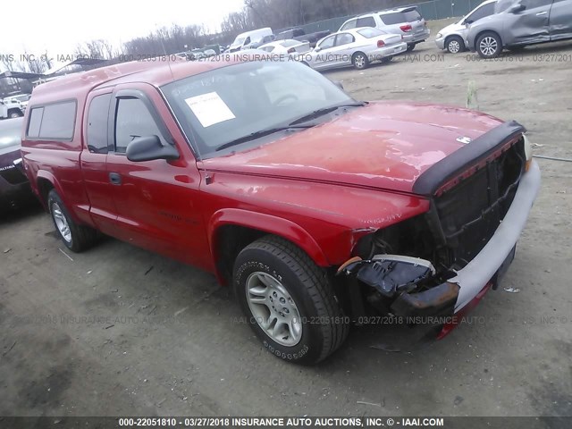 1B7GL32X92S573763 - 2002 DODGE DAKOTA SPORT/RT RED photo 1