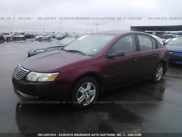 1G8AJ55F87Z105798 - 2007 SATURN ION LEVEL 2 MAROON photo 2