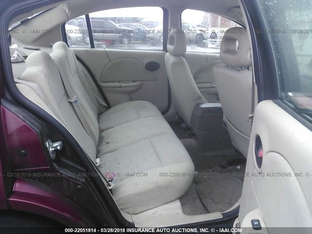 1G8AJ55F87Z105798 - 2007 SATURN ION LEVEL 2 MAROON photo 8