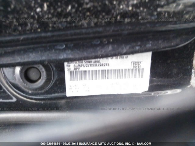 5LMFU27R33LJ28274 - 2003 LINCOLN NAVIGATOR BLACK photo 9