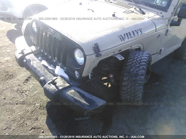 1C4AJWAG4HL626791 - 2017 JEEP WRANGLER SPORT BEIGE photo 6