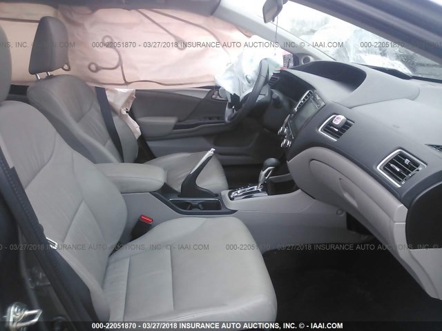 2HGFB2F93EH524060 - 2014 HONDA CIVIC EXL Boz foto 5