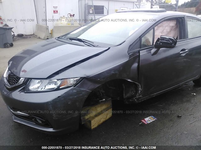 2HGFB2F93EH524060 - 2014 HONDA CIVIC EXL Boz foto 6