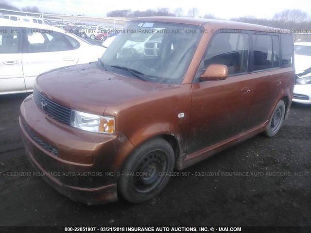 JTLKT324064123692 - 2006 TOYOTA SCION XB ORANGE photo 2