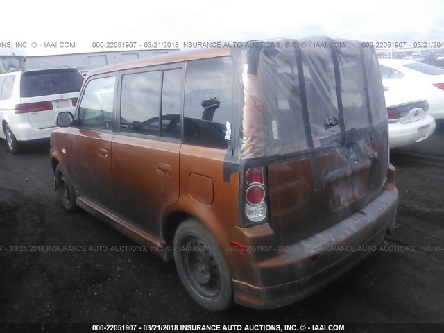 JTLKT324064123692 - 2006 TOYOTA SCION XB ORANGE photo 3