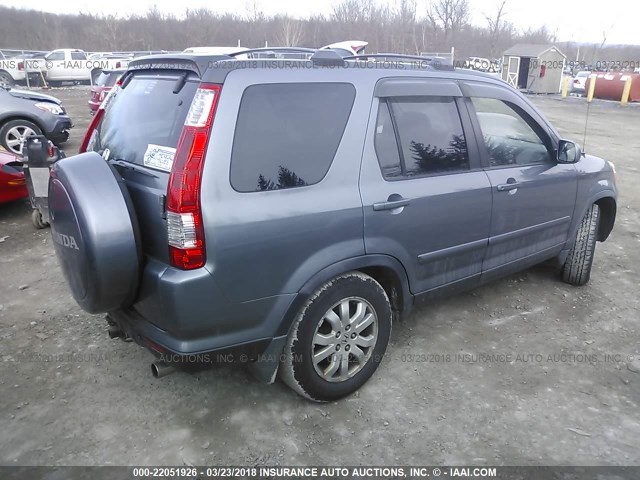 JHLRD78956C011710 - 2006 HONDA CR-V SE/EX GRAY photo 4