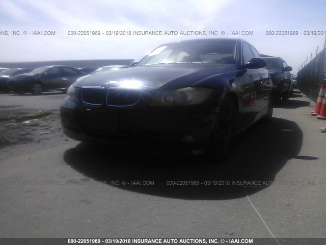 WBAVB33596KR72635 - 2006 BMW 330 I BLACK photo 2