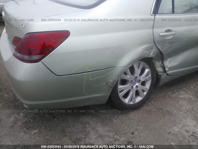 4T1BK36B38U322404 - 2008 TOYOTA AVALON XL/XLS/TOURING/LIMITED GREEN photo 6