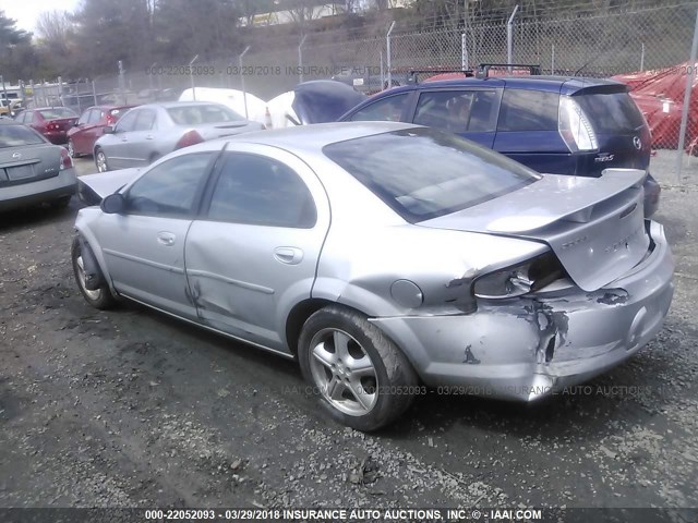 1B3AL76RX4N236739 - 2004 DODGE STRATUS R/T SILVER photo 3