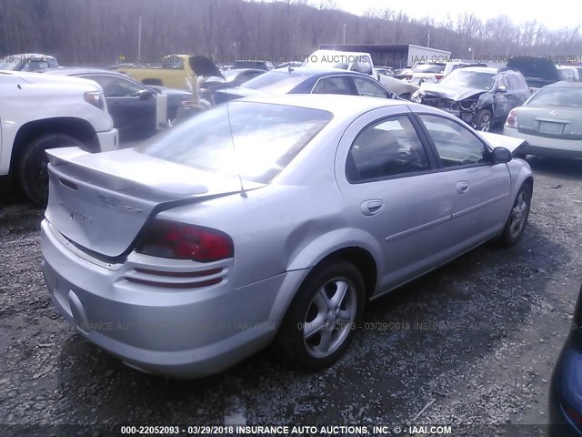 1B3AL76RX4N236739 - 2004 DODGE STRATUS R/T SILVER photo 4