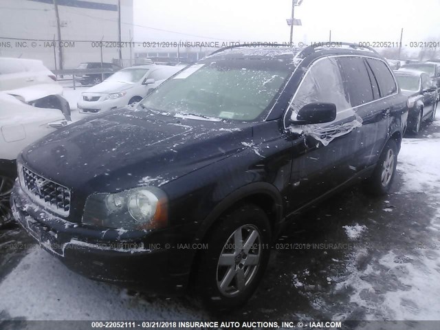 YV1CZ592851141351 - 2005 VOLVO XC90 BLACK photo 2