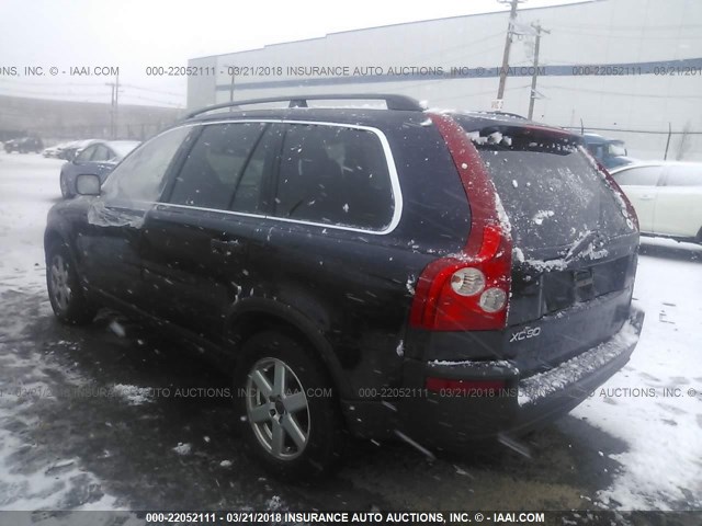 YV1CZ592851141351 - 2005 VOLVO XC90 BLACK photo 3