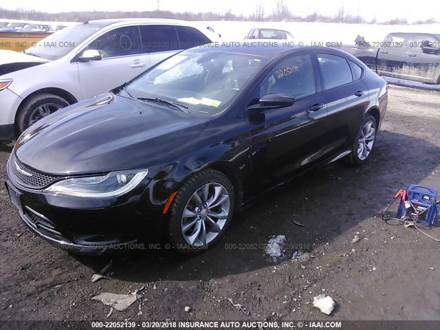 1C3CCCBG0FN551707 - 2015 CHRYSLER 200 S BLACK photo 2