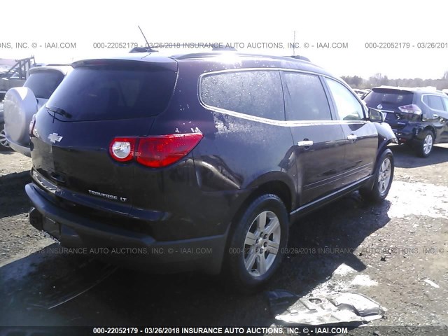 1GNLVFED9AS150697 - 2010 CHEVROLET TRAVERSE LT PURPLE photo 4