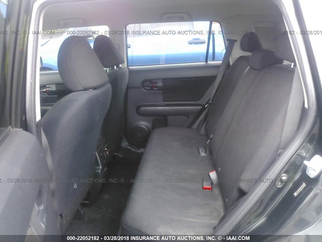 JTLKE50E081001498 - 2008 TOYOTA SCION XB შავი ფოტო 8