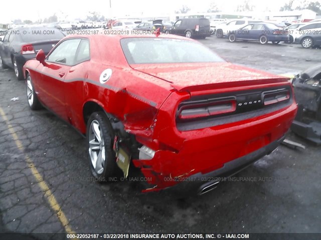 2C3CDZAG8GH125730 - 2016 DODGE CHALLENGER SXT RED photo 3