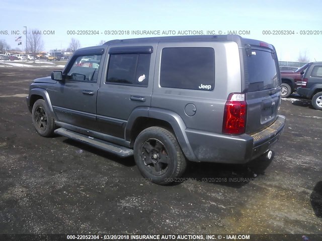 1J8HG48K57C594047 - 2007 JEEP COMMANDER GRAY photo 3