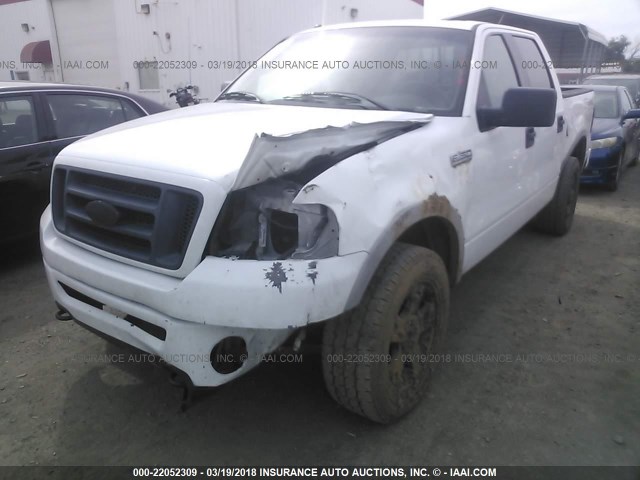 1FTPW145X6KB22807 - 2006 FORD F150 SUPERCREW WHITE photo 6