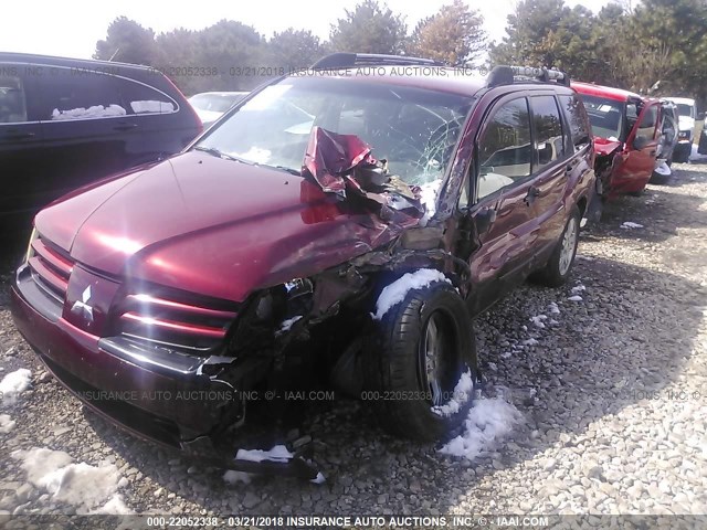 4A4MN21S25E004701 - 2005 MITSUBISHI ENDEAVOR LS MAROON photo 2