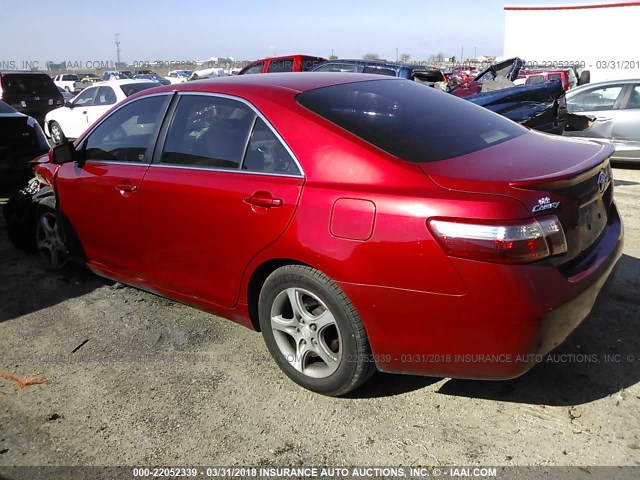 4T1BE46KX7U064152 - 2007 TOYOTA CAMRY NEW GENERAT CE/LE/XLE/SE RED photo 3