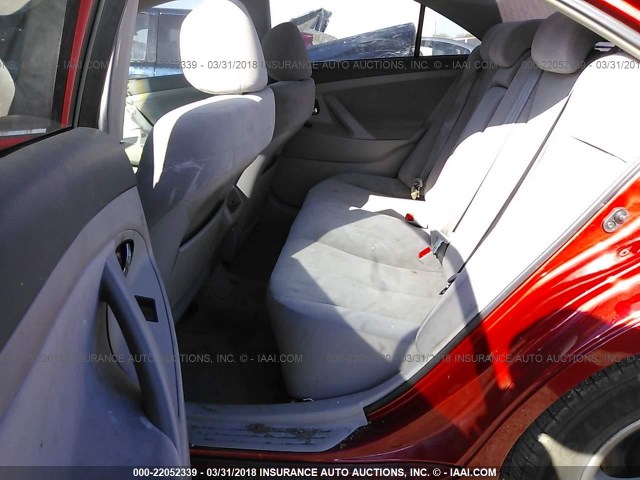 4T1BE46KX7U064152 - 2007 TOYOTA CAMRY NEW GENERAT CE/LE/XLE/SE RED photo 8