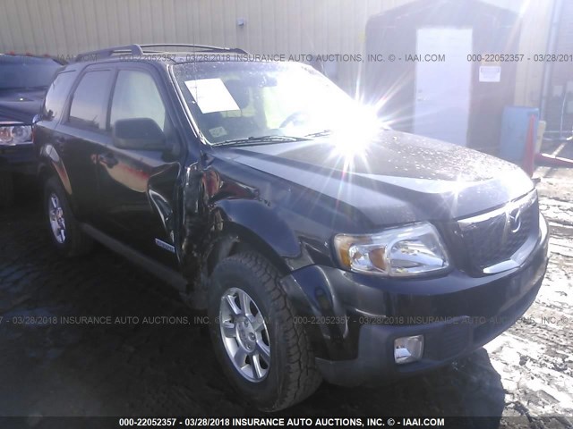 4F2CZ92Z18KM12897 - 2008 MAZDA TRIBUTE I BLACK photo 1